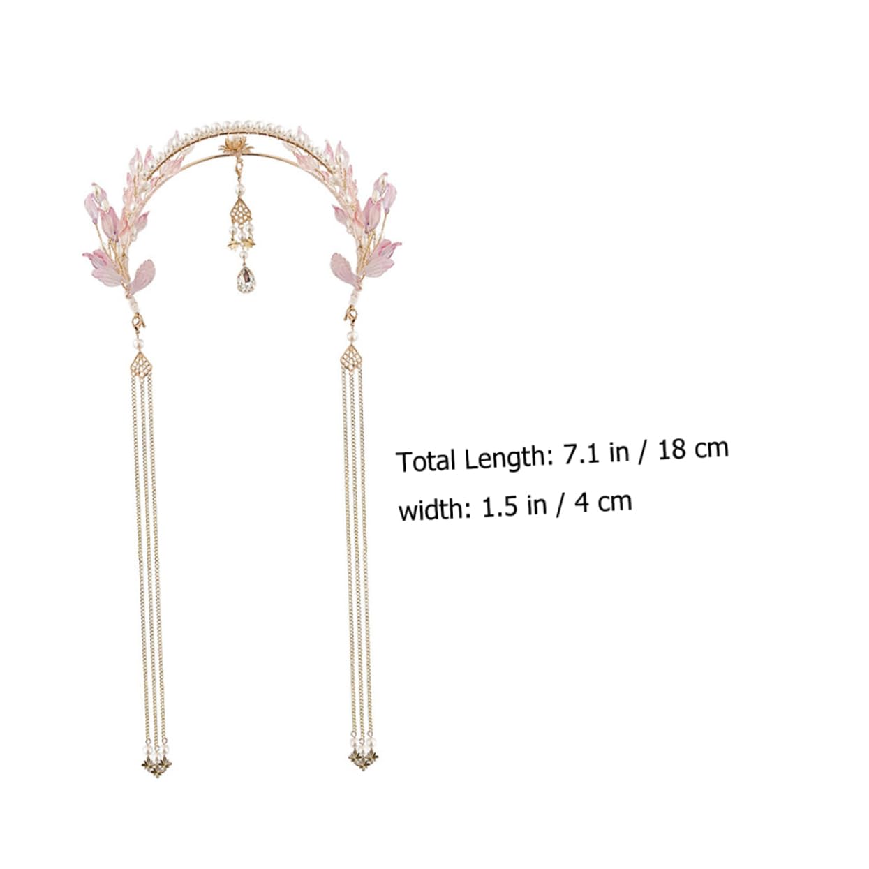 Beaupretty 3 Pièces Coiffe De Couronne De Cheveux De Style Ancien Accessoire De Cheveux Pour Femmes Coiffe De Mariage Chinois Coiffe De Costume Chinois Alliage La Mariée Hanfu Bandeau