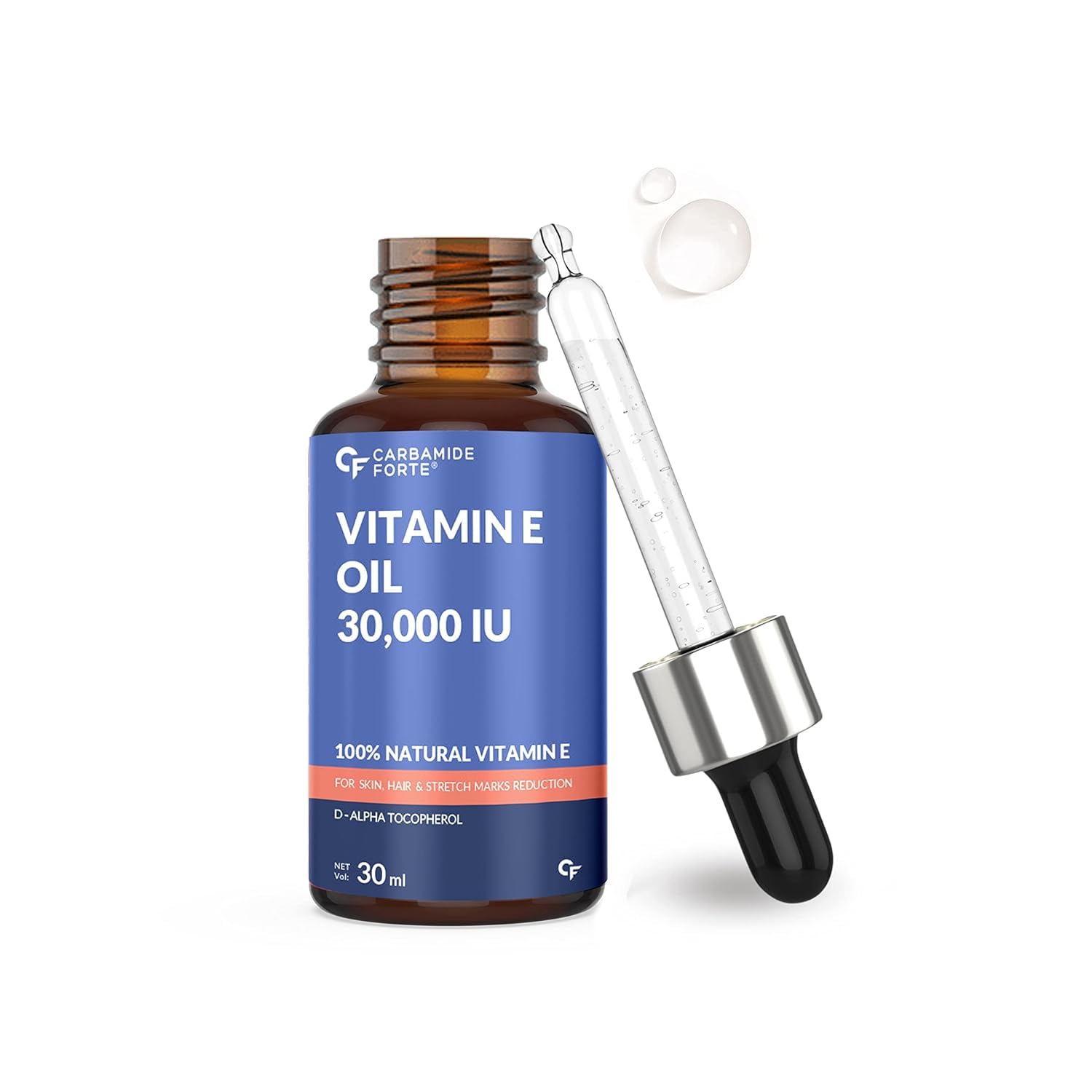 Carbamide Forte Vitamin E Oil 30000 IU - 100% Natural Vitamin E Oil - Pharma Grade & Tested for Purity - 30ml (B0BRPXKGMX) Amazon Price History, Amazon Price Tracker
