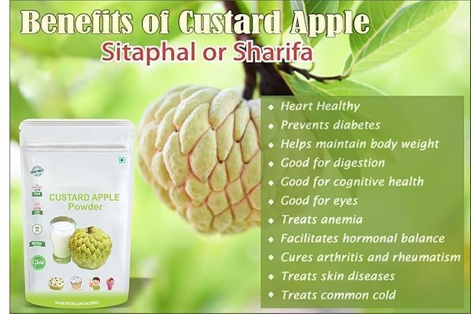 Custard Apple Fruit Powder Sitaphal Powder Dry - 200 GM