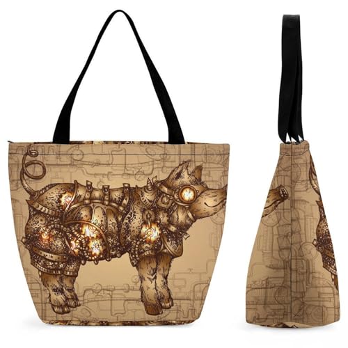 Sac cochon steampunk femme résout le manque de place voyage et shopping