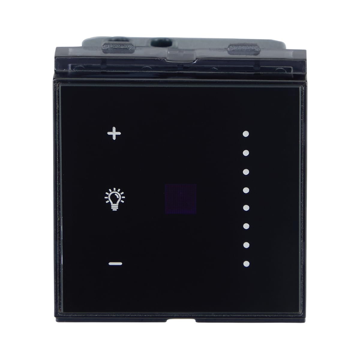 Lauritz Knudsen (Formerly L&T Switchgear Business) CB98032DK06 - englaze Touch Light Dimmer Black Glass With Up to 12 Years Warranty, For Homes, Apartments, Commercial Space (Offices/Malls), Hotels