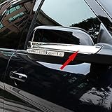 Fit for Ford Explorer 2015 2016 2017 2018 Chrome Rear View Mirror Side Molding Cover Trims
