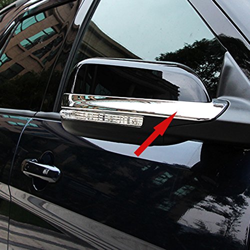 Fit for Ford Explorer 2015 2016 2017 2018 Chrome Rear View Mirror Side Molding Cover Trims