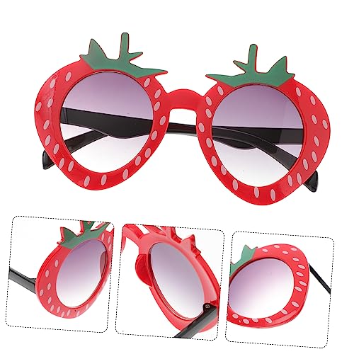 1Pc Strawberry Sunglasses Fancy Dress Party Accessory Fun Fruit Shaped Glasses for Adults Creative Costume Party Sunglasses Cute Strawberry Eye Wear4