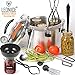 Canning Kit, Canning Supplies Starter Kit, Food Grade Stainless Steel Canning Set for Beginner,Canning Essential Tools for Water Bath & Pressure Canner, Canning Accessories Equipment for Pot, Black