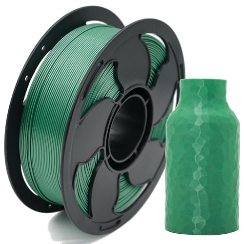 Metal Aurora Green PETG Filament 1.75mm High Intensity 3D Printer Filament, 1kg (2.2lbs) Spool Toughness Enhanced Metallic PETG 3D Printing Filament Beginner Friendly