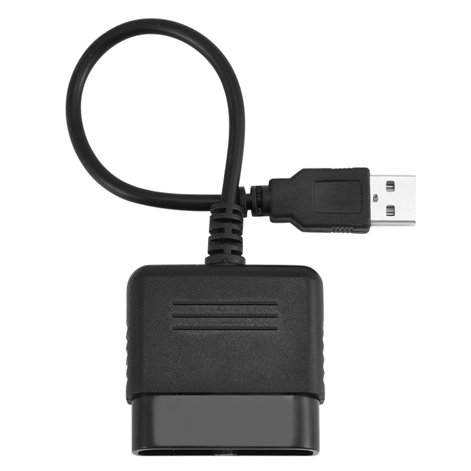 Tissting Adattatore Controller PS2 a USB, Convertitore Cavo per Controller PS3/PC, Materiale ABS, Compatibile con PS2, PS3, PC per Giocatori di Videogiochi