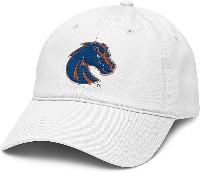 Collegiate Hats - Fitted Caps Adjustable Hats and Snapbacks Available, Boise Logo White, One size — image 1