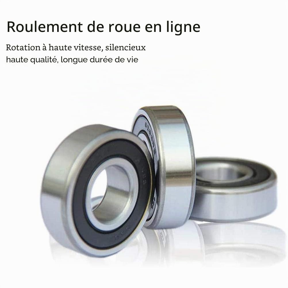 Lot de 8 roues de rollers à roulettes lumineuses avec flash LED 70 mm pour enfants et adolescents