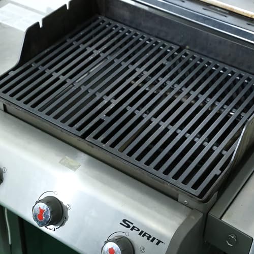 MGiessca 7638 Grillrost für Weber Spirit 300 Series,44,5 x 30CM Gussrost für Spirit E310 E320 E330 SP310,Grill Zubehör für Weber Genesis Silver B/C, Rost ersatzteile für Weber II 300 Grill