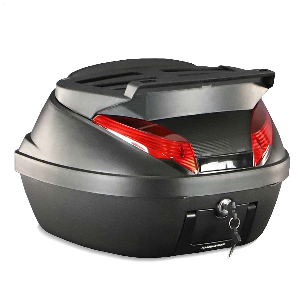 Bagtecs Motorradkoffer für Honda SH 350/300/150/125, 42 Liter, Schwarz