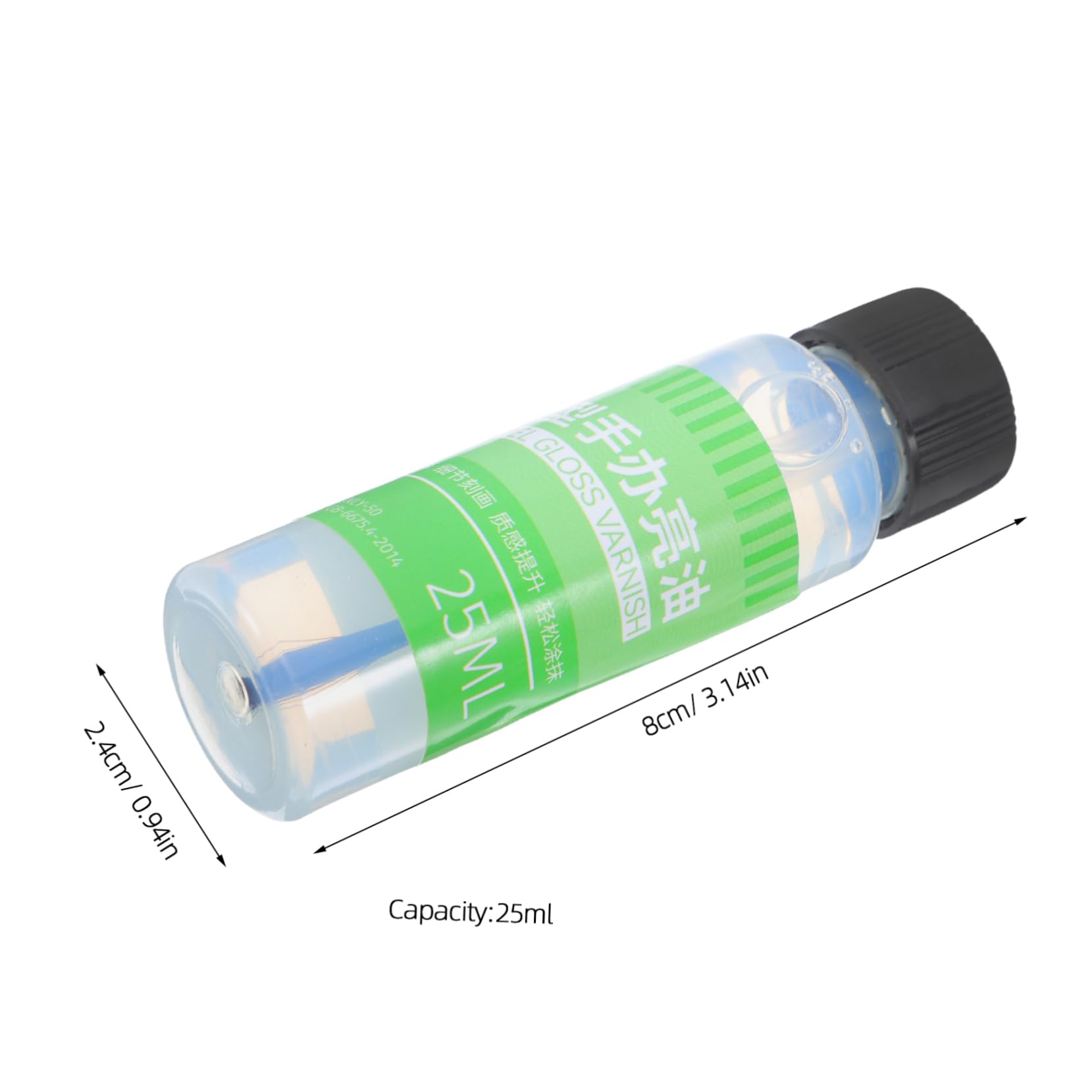 OSALADI Enhance Your Models 3pcs 25ml Air Dry Clay Varnish Model Figure Shiny Oil Gloss Finish Waterproof Crack-Proof for Pottery Crafts