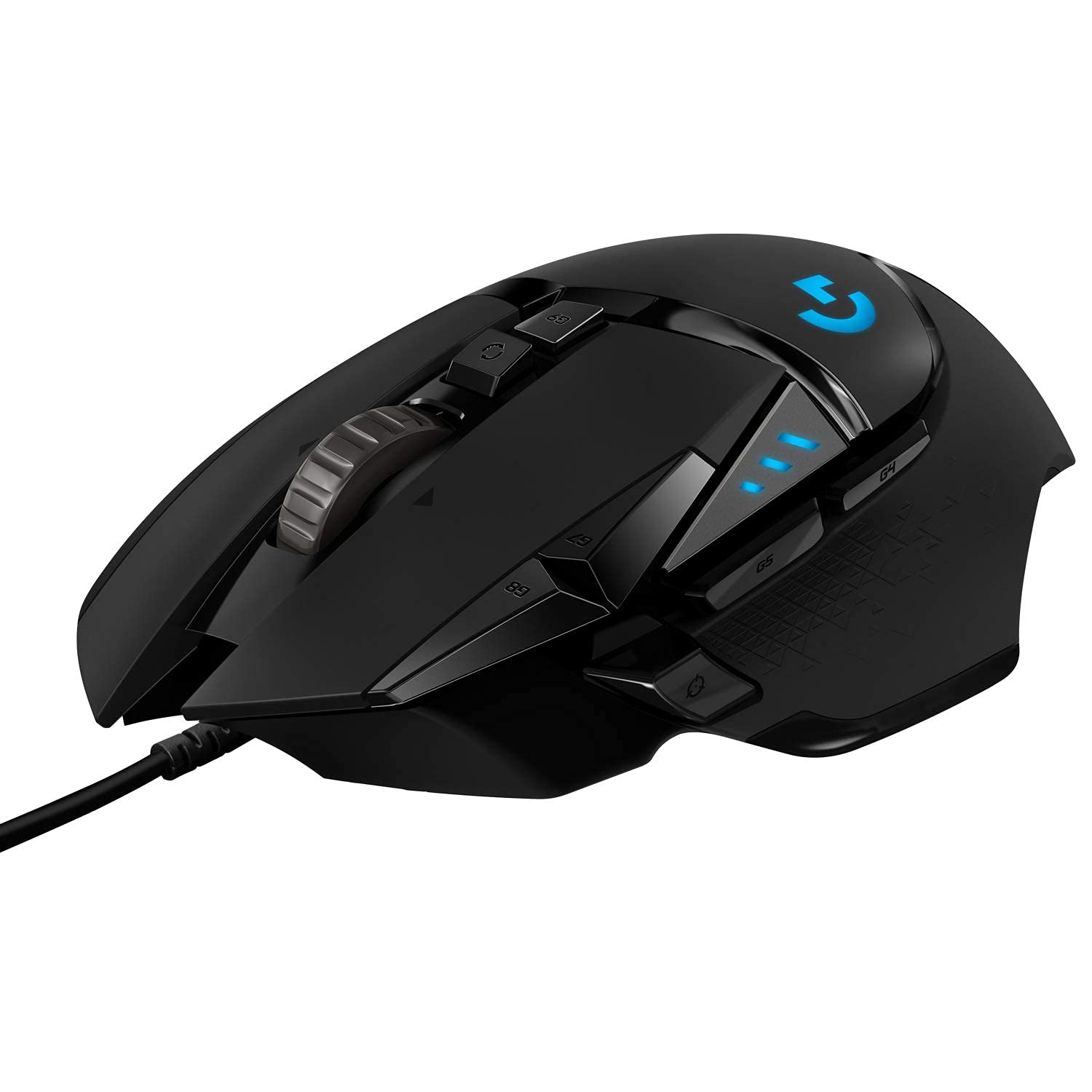 Logitech G502 Hero High Performance Wired Gaming Mouse, Hero 25K Sensor, 25,600 Dpi, Rgb, AdJustable Weights, 11 Programmable Buttons, On-Board Memory, Pc / Mac - Black