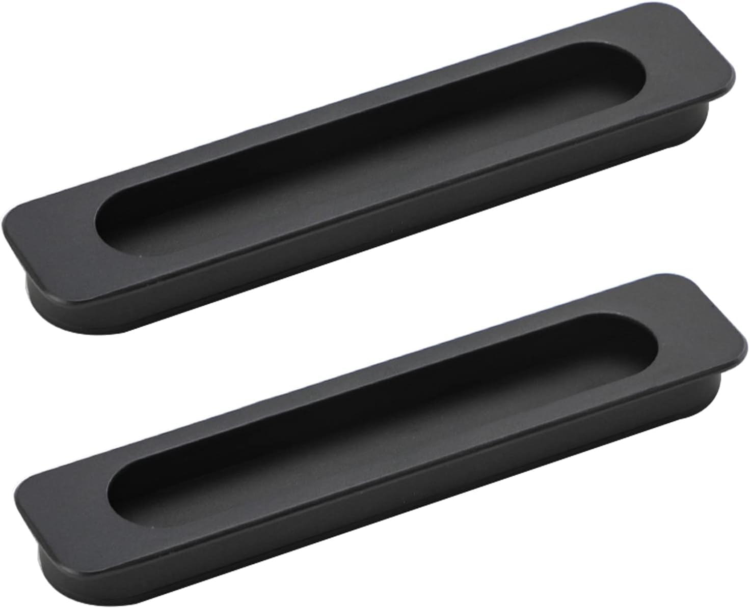 Mkauyycb One Color Recessed Handles, Concealed Handles, 2 Pcs Drawer Flush Sliding Door Pull Invisible(Hole Spacing 160Mm)