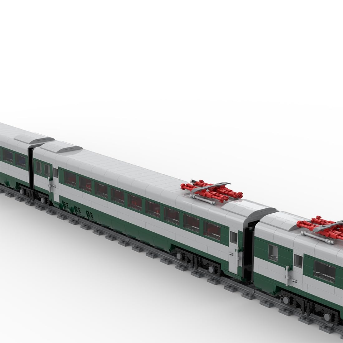 Kit treno italiano ETR.250 Arezzo (modello statico/3.562 pezzi) | Il modello di treno retrò è adatto per appassionati di storia e collezionisti di kit di costruzione