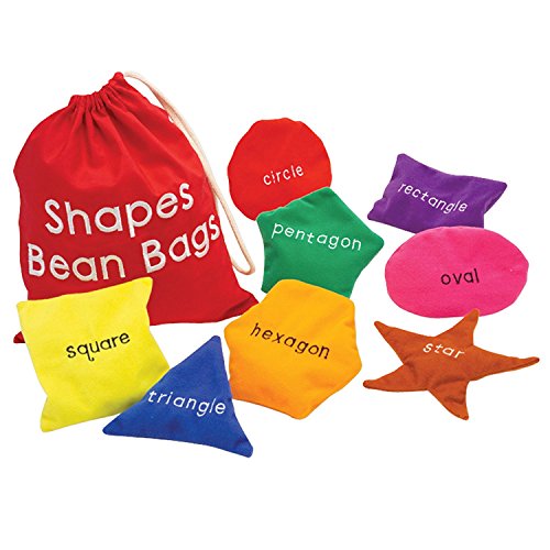 Image of Educational Insights Shapes Beanbags, Learn Shapes, Toddler Learning Toy, Preschool Classroom Must Haves, Set of 10 Bean Bags, Ages 3+