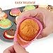 Standard Pink Cupcake Liners for Baking 200 Counts - Caperci Greaseproof Muffin Baking Cups for Wedding Birthday Party Baby Shower Festivals (Pink)