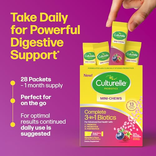 Culturelle Complete 3-in-1 Biotics Mini-Chews Daily Probiotic, 28 Ct - image 7