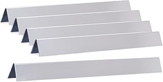 GasSaf 24.5 inch Flavorizer Bar Replacement for Weber 7539, 7540, Genesis 300 Series E-310, E-320, S-310, S-320, EP/CEP 310 & 320 (with Side Mounted Control Panels), 5-Pcs Stainless Steel Flavor Bar