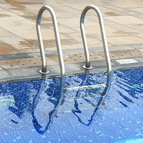 Escalera Piscina Acero Inoxidable Antideslizante 3 Peldaños miniatura 3
