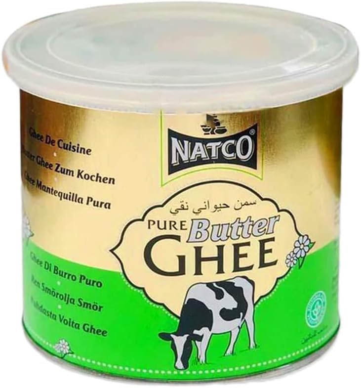 Natco Pure Butter Ghee | Desi Ghee Indian Origin | Ideal for High-Temperature Cooking Sweets Snacks & Daily Use | Safe Packaging (500g)