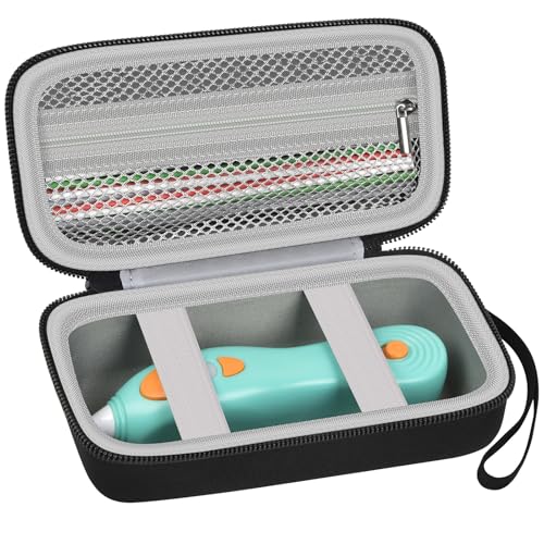 ANKHOH Case Compatible with 3Doodler Start+ Essentials(2023,2024) for 3D Pen Set for Kids, Storage Organizer Holder for Printing Filament Refill and USB Charger (Box Only) (Black)