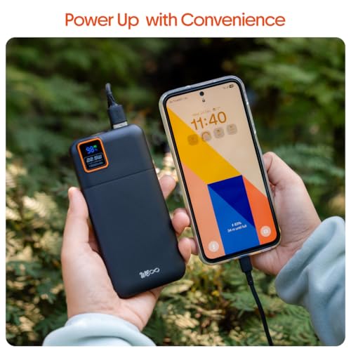 Image of Buddy PRO Digital ADV 10000mAh PowerBank, 22.5W Fast PD Charging, Digital Display, Smart IC & Multi-Protection, Slim and Compact, Dual Input, Triple Output Ports, Flight Approved