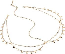 Honbay Metal Gold Sequins Head Chain Headchain Festival Party Halloween Prom Costume Adjustable Alloy Hair Jewelry Fashion Headbands Headpieces �C Wedding & Festival Accessories