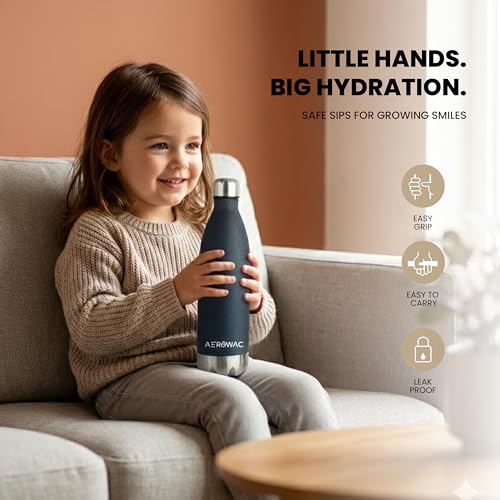 Image of 304 Stainless Steel Viva Insulated Flask 1000ml | Hot & Cold 24 Hours | Double Wall, Leak Proof, BPA-Free Bottle | Ideal for Office, Gym, School and Travel (Blue, Pack of 1)