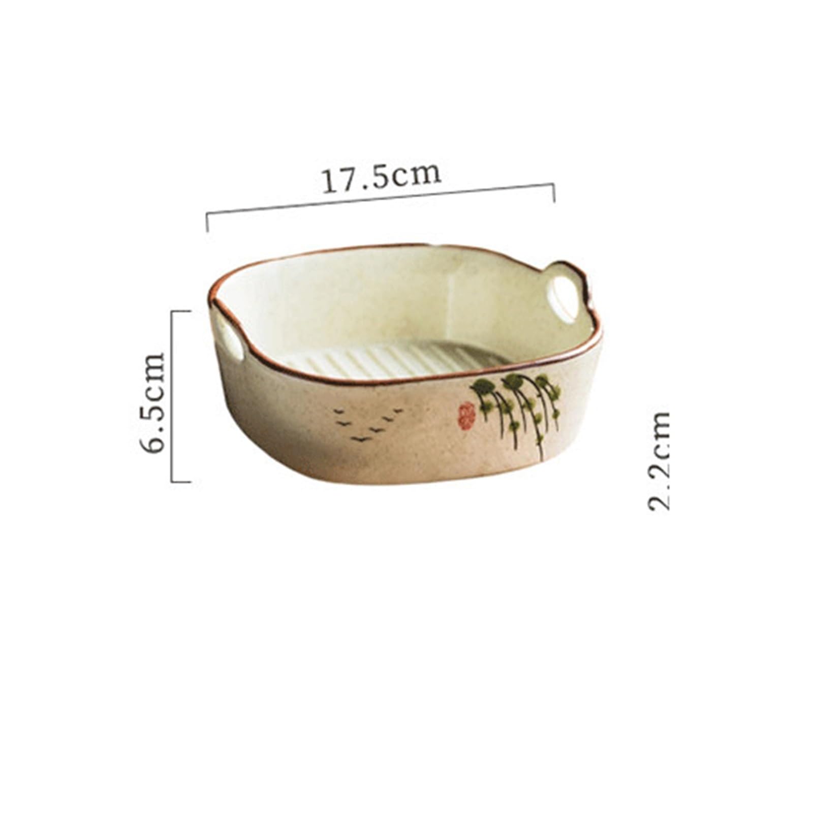 Pirofila in ceramica con motivo loto for friggitrici ad aria Pasta