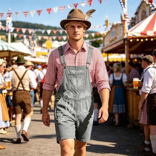 Mono informal de hombre para evitar ropa ajustada peto unisex comodo Oktoberfest 3