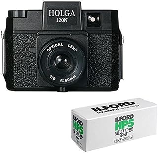 Holga 120N Medium Format Film Camera (Black) with 120 Film Bundle