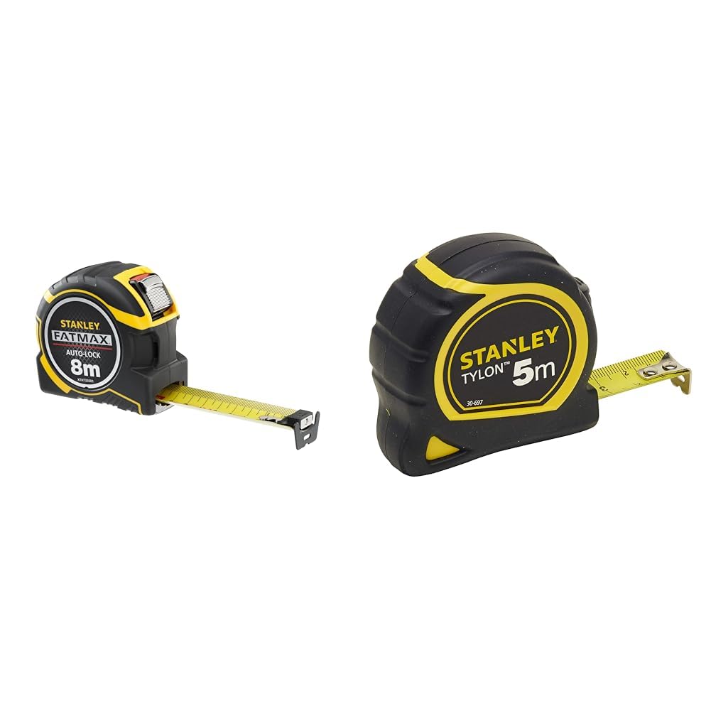Mesure Stanley Tylon 5m x 19mm boitier bi-matiere ergonomique et ruban acier laqué