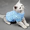 Turtleneck Pet Cats Sweater Aran Pullover Kni...