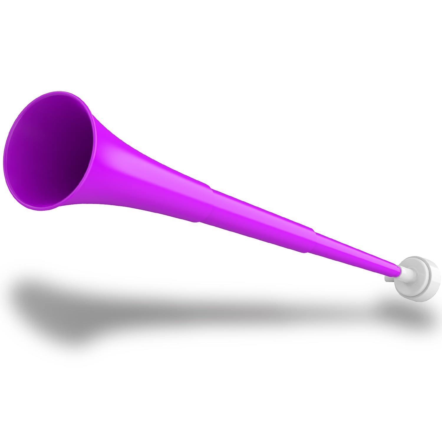 Collapsible Stadium Horn 24 Inch Vuvuzela Plastic Cheering Trumpets Blow Horn Loud Sound Soccer Noisemakers for Sporting Events Graduation Games School Party Supplies (Purple)