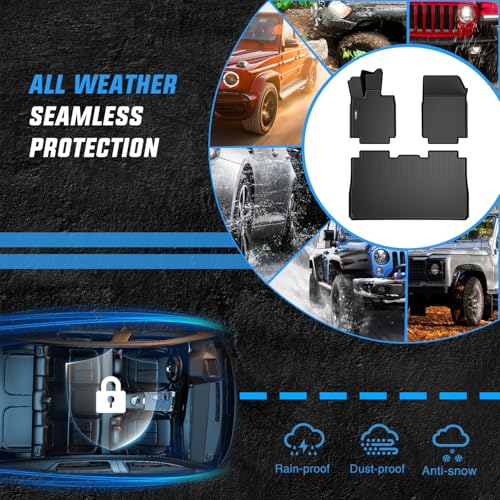 Image of Nilight Floor Mats for Tesla Cybertruck Cyber Truck 2023 2024 2025 2026 | All Weather Custom Fit Heavy Duty Floor Liners