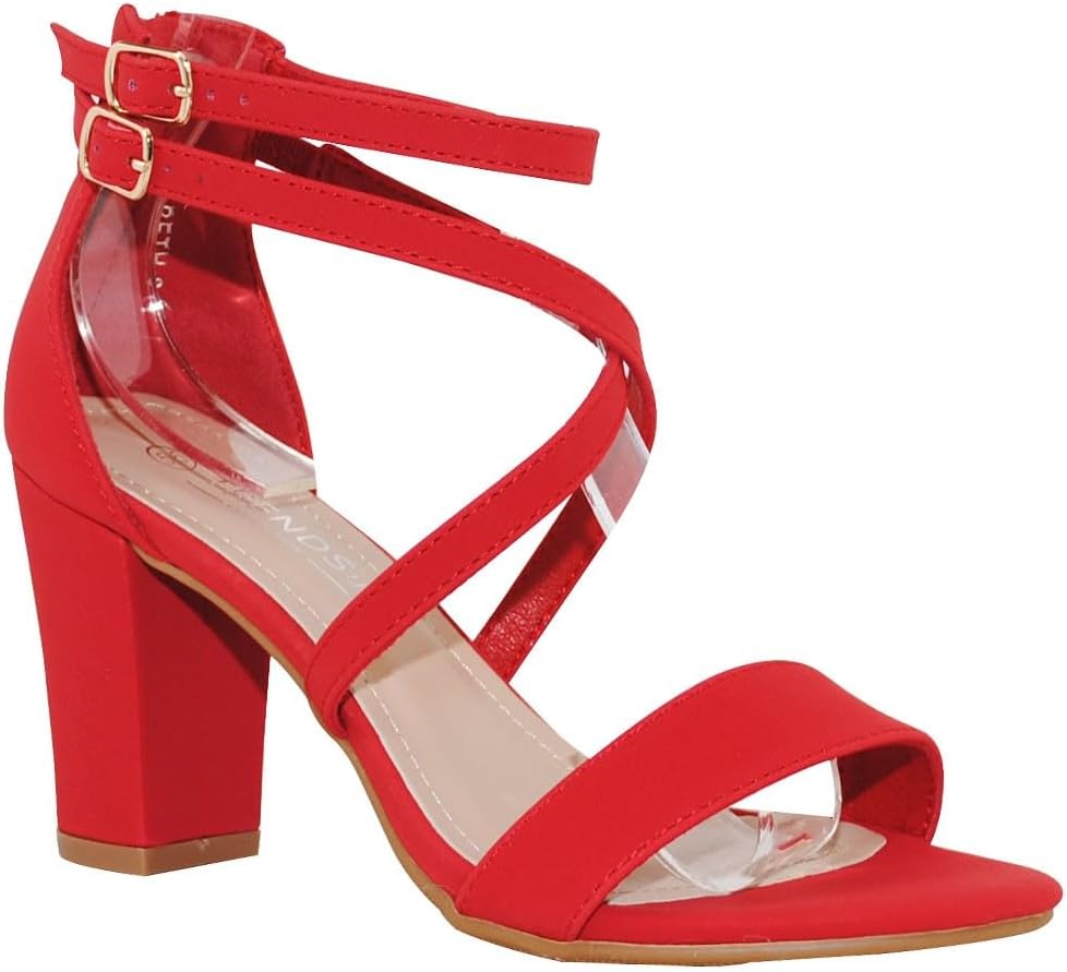Amazon.com | TRENDSUP COLLECTION Women's Chunky Heel Ankle