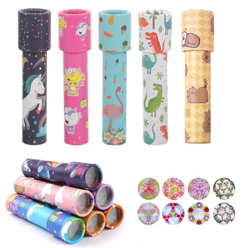 Gleemix 5Stück Klassiker Kaleidoskop Spiel Mitgebsel Geburtstagsdeko Gastgeschenke Retro Kaleidoskop Bastelset Kleine Geschenke Für Unisex Mitbringsel Überraschung Geburtstag Preis Scherzartikel