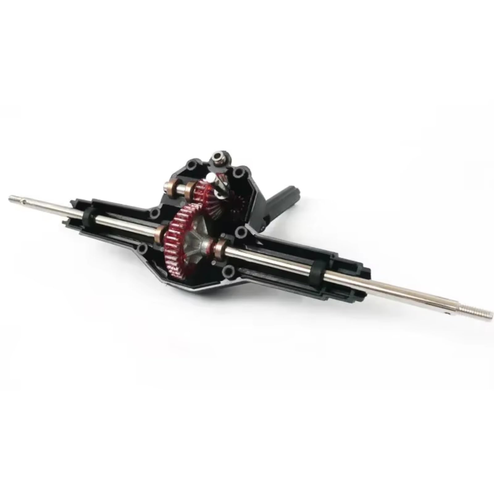 para HG P401 P402 P601 1/10 Caja Cambios Eje Trasero Conjunto Piezas Camión Coche Control Remoto Accesorio Modelo Negro Actualización Reapir Repuestos RC