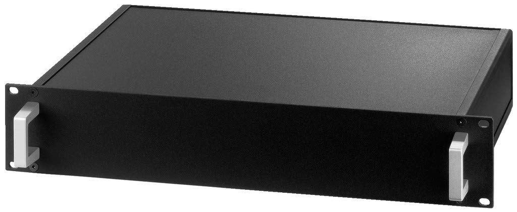 Monacor 2 RS 482 mm Profil Rack Schrank – Schwarz