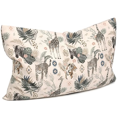 Cojín de hierbas 30 x 20 cm, funda ecológica 'animales...