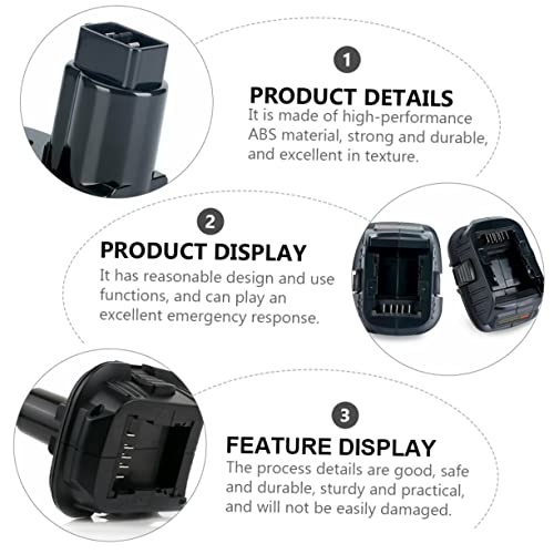 DOITOOL 2 Conjuntos Dca1820 Conversor De Bateria De Conversão Adaptador De Carregamento De Bateria C