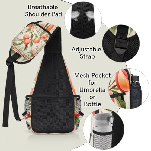 Bolso tipo sling unisex de poliéster 7.9x3.5x14.2 in miniatura 5