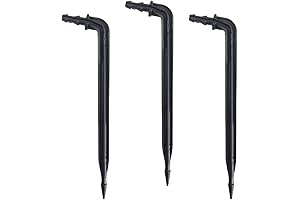 Angled 6-Inch Drip Emitter Stakes - Pack of 50