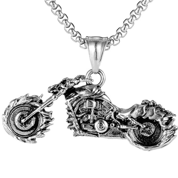 THE MEN THING BLAZE-RIDER - Alloy Motorcycle Pendant with Pure Stainless Steel 24inch Round Box Chain, European trending Style for Men & Boy (B0B6FPJX3Z) Amazon Price History, Amazon Price Tracker