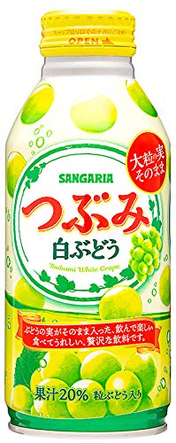 関連商品：SANGARIA つぶみ白ぶどう 380g 24本 サンガリアの商品画像