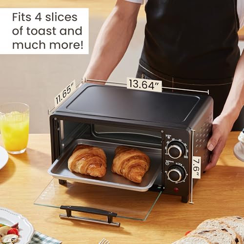 image for Elite Gourmet ETO490 9L/4 Slice Countertop Toaster Oven with 30-Minute