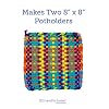 Harrisville Designs Friendly Loom | 10” PRO-Sized Multicolor Potholder Weaving Loops | Craft 2 Cotton Potholders #5