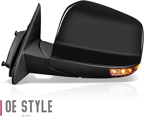 Miniatura 3 de DNA Motoring OEM-MR-CH1320413 Espejo retrovisor de puerta lateral izquierdo con señal de giro y vidrio asférico compatible con Grand Cherokee