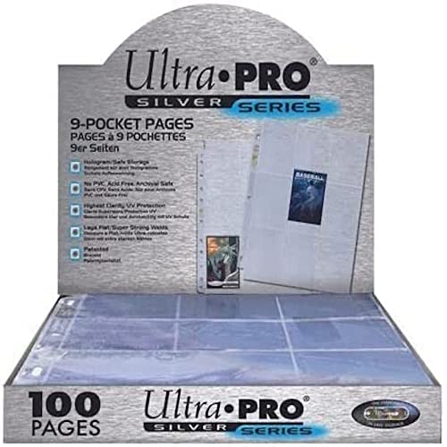 Ultra Pro-E-81442-E Hojas para Album de cartas, Color transparente, 1-pack (UPR81442) – Versión Francesa